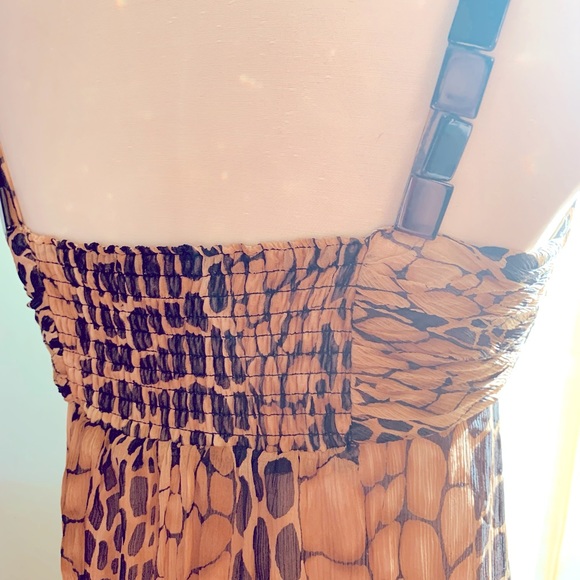 Vintage Anne Klein Animal-Print Maxi Dress - Picture 5 of 5